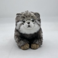 Fourrure Ronde Mouton Doux Animal En Peluche Noir Mouton En Peluche Jouet