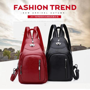 <span class=keywords><strong>Mochila</strong></span> multifuncional antirrobo con <span class=keywords><strong>cremallera</strong></span> de PU para <span class=keywords><strong>mujer</strong></span>, bolso moderno informal de moda urbana, sencillo y moderno, 2021 - Product Image 3