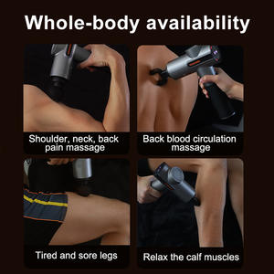 Pistolet de massage musculaire silencieux portable avec écran tactile, moteur sans balais à flux de carbone, idéal pour les massages du corps et de la tête - Product Image 6