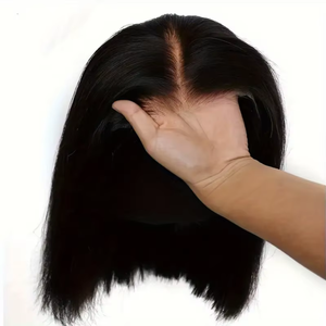 วิกผมบ๊อบทำจากผมแท้ ไม่ต้องใช้กาว  พร้อมผมที่ถอนมาแล้ว 13x4 HD Lace Front  วิกผมแท้แบบสวมใส่ได้ทันที - Product Image 6