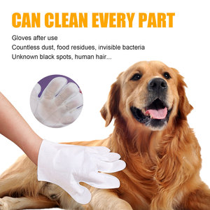 Gants de lavage pour animaux de compagnie Yegbong, 6 pièces, nettoyage doux pour chats et chiens - Product Image 4