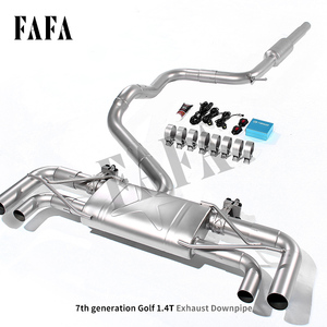 Per Vw <span class=keywords><strong>Golf</strong></span> 1.4T 7 sistema di scarico per auto sezione centrale e posteriore ad alte prestazioni tubo di scarico valvola di scarico silenziatore scarico - Product Image 2