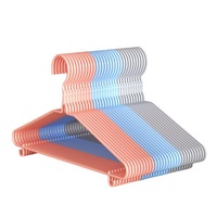 Cintres de balcon extra-larges robustes, design moderne et gain de place, pour vêtements d'adultes et d'enfants, usage en dortoir et pour étudiants, en plastique PE