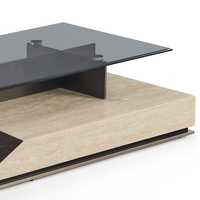 Meubles de Salon, Bois, Multifonctionnel, Marbre, Collection Moderne Minimaliste Italienne, Table Basse