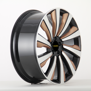 Venta al por mayor Wheelshome Maons 6061-T6 22/23 pulgadas negro cara mecanizada con bronce/bronce radios llantas de aleación forjadas para <span class=keywords><strong>Range</strong></span> <span class=keywords><strong>Rover</strong></span> - Product Image 2