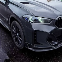 Kit de Carrocería para Parachoques Delantero para BMW X6 G06, Estilo PK Mejorado, Kit de Aire de Fibra de Carbono Seca Personalizado