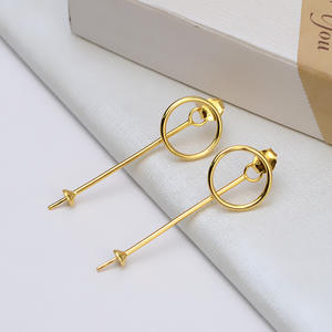 Han DIY S925 Silver Earrings with 5-6 Pearls Phoenix Tail Earpin 1011 Empty <b>Tray</b>-Female <b>Jewelry</b> Accessories in Bag Packaging - Product Image 2