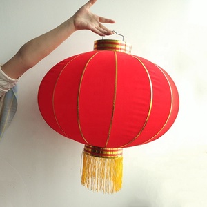 Treo Cổ Trung Quốc Đèn Lồng Ngoài Trời Ánh Sáng Cá Nhân Truyền Thống Lớn Vải Vải Đèn Lồng Màu Đỏ Cho Âm Lịch Năm Mới Trang Trí Nội Thất - Product Image 3