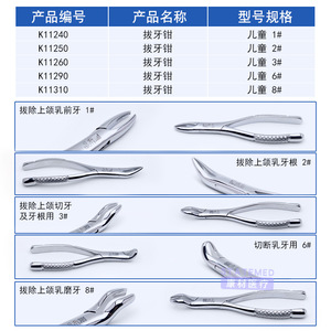 Pinzas de Extracción Dental Jinzhong de Shanghái, Instrumento Quirúrgico Dental Manual de Acero Inoxidable para Extracción de Dientes - Product Image 3