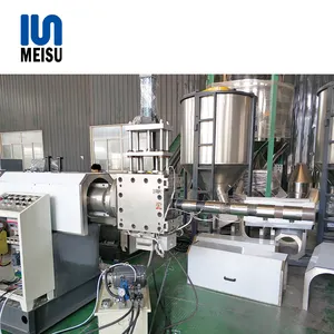 Waste Recycling Granulating Machine Recycled HDPE/LDPE/PP Pelletizing Extruder Production Line