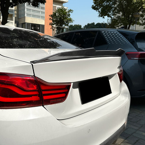 Bmw 4 Series F32 <b>Rear</b> <b>Spoiler</b> Carbon Fiber Texture Ducktail Trunk Lip 2014-2020 - Product Image 2