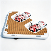 Plateforme flottante gonflable sur mesure avec emplacements pour jet-skis en forme de U, plateforme aquatique en PVC pour piscine, lac, marina