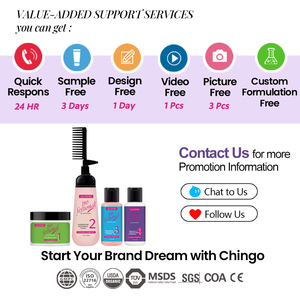 निजी लेबल अफ्रीकी महिलाओं को किसी भी तरह के बालों को सीधा करने वाले उत्पादों को बालों के लिए बालों को धोने वाला क्रीम शैम्पू कंडीशनर सेट - Product Image 6