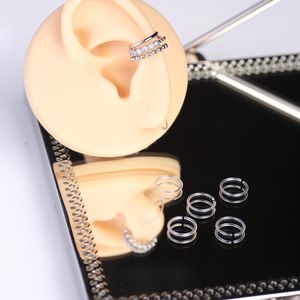 6 pièces Anneaux de jonction en résine anti-allergie, anneaux fendus simples transparents <span class=keywords><strong>invisibles</strong></span>, apprêts pour boucles d'oreilles AC0051 - Product Image 1