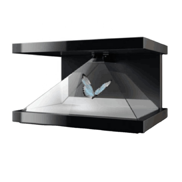 120x120CM 4 Sided 360 Degree Hologram Pyramid Display Showcase 3D Holo Box Holographic Advertising Player
