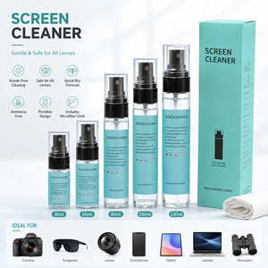 Spray nettoyant <span class=keywords><strong>pour</strong></span> écran 80 ml - Sans danger <span class=keywords><strong>pour</strong></span> les lunettes IA, les objectifs d'appareil photo, les moniteurs et les smartphones - <span class=keywords><strong>Kit</strong></span> avec chiffon de <span class=keywords><strong>nettoyage</strong></span> en microfibre - Product Image 6
