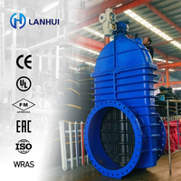 Válvula de Compuerta de Gran Calibre BS EN 1171 GGG50 QT450 PN16 con Asiento Resiliente NRS de Hierro Dúctil para Estación de Bombeo de Tratamiento de Aguas Residuales
