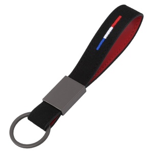 <b>Keyring</b> Manufacturer Wholesale Sublimation Car Leather Key Chain Custom Brand Logo <b>Name</b> Souvenir Promotional PU Leather Keychain - Product Image 5