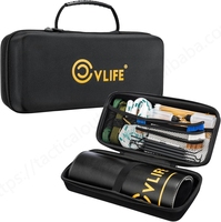 CVLIFE 3x3 patchs et 6 \ "écouvillons ensemble de nettoyage brosses en nylon pics en silicone huile d'aiguille pour la chasse