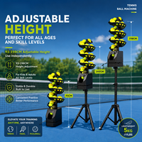 Machine de service de balles automatique professionnelle télécommandée pour l'entraînement multisports, alimentateur de balles portable universel pour le tennis