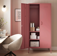 Armoire de rangement métallique multi-compartiments, casier en acier avec serrure à clé, vente directe d'usine, personnalisation possible