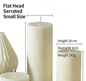 Lilin Pilar Berbagai Bentuk Ukuran Beragam Lilin Dekoratif Putih Beraroma untuk Rumah Pernikahan Pesta Tahan Lama - Product Image 2