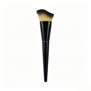 Pinceau de contour en fibres synthétiques avec manche en bois pour le maquillage de contouring du visage, origine Cangzhou - Product Image 2
