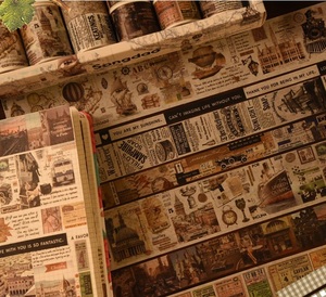 Оптовая продажа, изготовленный на заказ, винтажный стиль, 18 Рулонов, декоративный материал, наклейки для альбома, дневник, набор рулонов, лента для Васи - Product Image 6