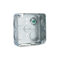 Boîte de jonction électrique en métal de 4 pouces carrés, profondeur 1-1/2 pouce, conforme aux normes américaines, certifiée UL