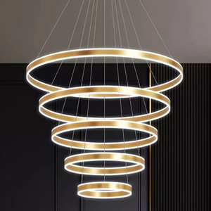 Lampadario per Villa Duplex Stile Moderno e Minimalista per Soffitta Appartamento Duplex Piano Intermedio Soggiorno con <span class=keywords><strong>Soffitto</strong></span> Alto e Atrio Vuoto - Product Image 3