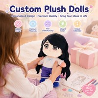 Usine de peluches personnalisées en gros, figurines humaines sur mesure, taille ajustable, tenues amovibles, poupée vierge, commande personnalisée privée