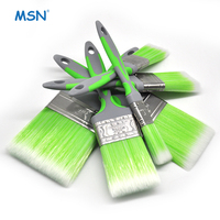 Pinceau à peinture ergonomique MSN avec poignée souple, poils synthétiques de qualité supérieure, pour peindre les murs, les plafonds, les meubles et les joints