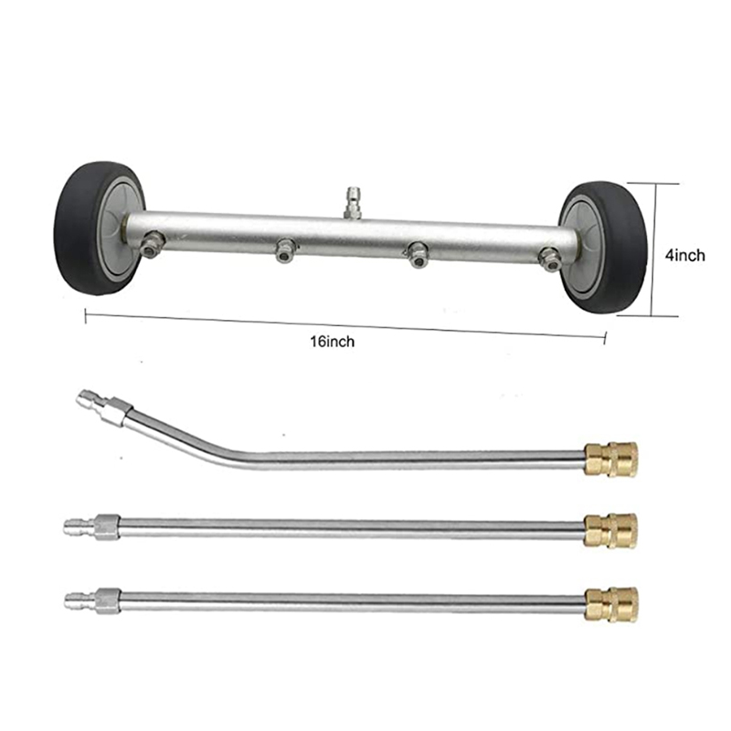 Мойка высокого давления, ходовой очиститель, 16 дюймов, 2 в 1, приспособления для мойки, с угловой палочкой 45 градусов, 4000 PSI