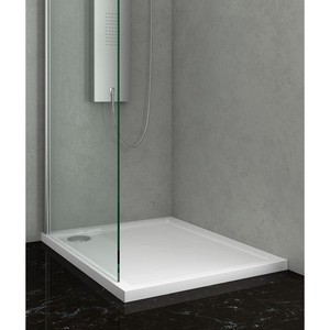 Piatto Doccia Ultra Sottile 90x90 in Acrilico Bianco Kamalu Design Moderno Quadrato per Bagno o Uso Alberghiero - Product Image 4
