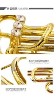 Sun Susha Tuba Big Hold Wind Bass Instrument BB Tone Brass - Product Image 6