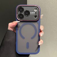 Coque de téléphone magnétique givrée mate antichoc pour iPhone 17 16 15 14 Pro Max