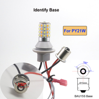 Ampoule LED P21w Canbus 1156 Py21w, ampoules bicolores, feux de jour, clignotants pour voitures, longue durée de vie, ajustement universel, 12VDC Canbus Ba15s Bau15s
