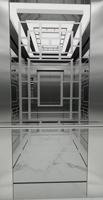 Ascenseur résidentiel pour maison, hôtel, passagers, design moderne, sol en PVC, traction sans engrenage AC, marque Fareo, modèle FLA-K15
