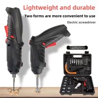 Perceuse-visseuse électrique multifonction transfrontalière FixCraft, kit d'outils avec mallette rigide, en acier à haute teneur en carbone, rechargeable au lithium pour