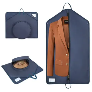 600D Oxford vải phù hợp với túi may mặc thiết kế phù hợp với bìa Túi Bán buôn may mặc dây kéo túi với hat Túi