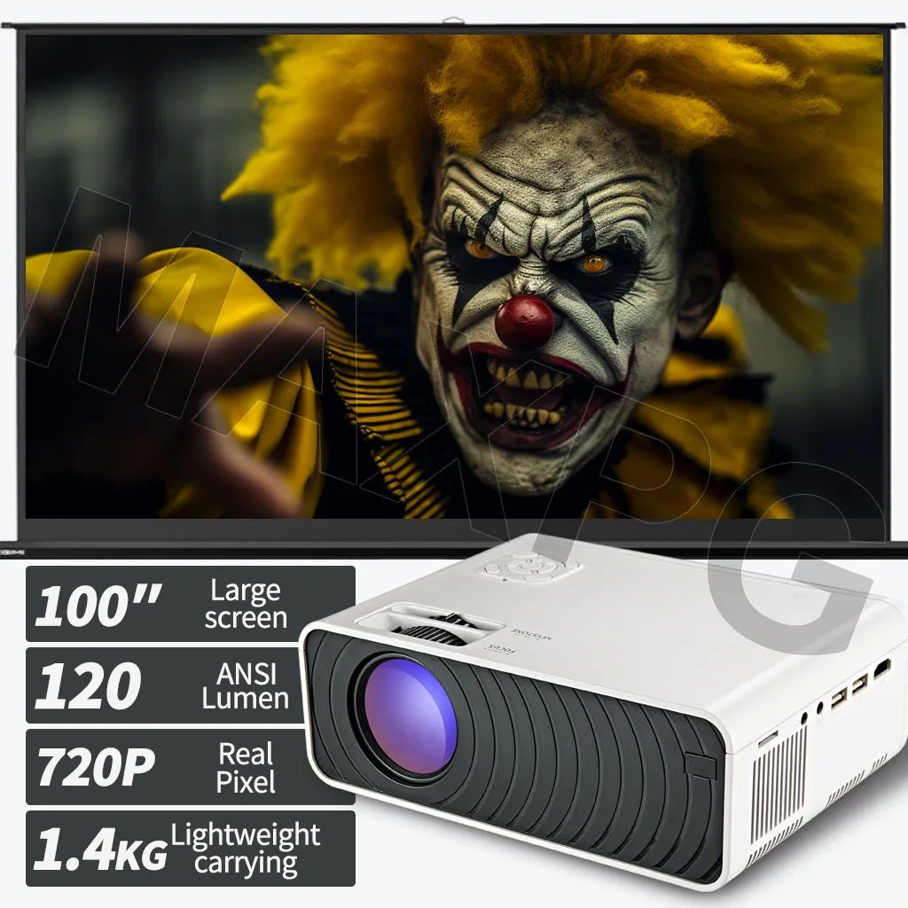 720p Resolution Home Theater Projector High-Definition 4K Projectors