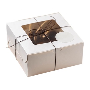 Tùy chỉnh thực hiện có thể tái chế có thể gập lại giấy bao bì hộp cho bánh quy Cookie bánh tráng miệng Logo gỗ hình chữ nhật lấy đi thiết kế - Product Image 1