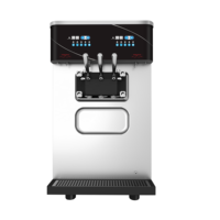 Machine à glace molle et à açaï Oceanpower, modèle NE1430, pour comptoir, trois saveurs