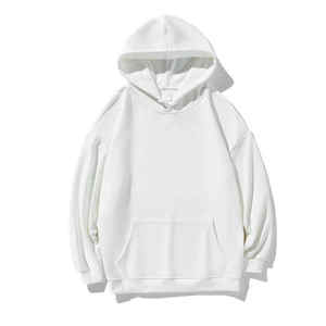 Sudadera con capucha de toalla francesa premium-100% algodón bordado personalizado de gran tamaño Unisex Pullover Street Fashion - Product Image 1