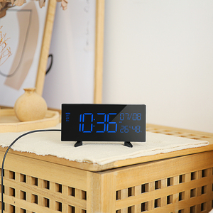 Đồng Hồ Báo Thức Màn Hình LED Kỹ Thuật Số Với Cổng Sạc USB Kép Cảm Biến Độ Sáng Cho Phòng Ngủ Nhà Bếp Bàn Khách Sạn - Product Image 4