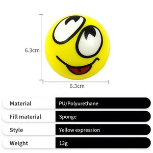 2026 New Promotional Toys <b>Small</b> Round Smile Face PU Foam Advertising Stress Ball in China - Product Image 2