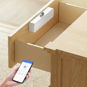 Serrure de meuble intelligente invisible TTLock, serrure électronique sans clé pour tiroir, déverrouillage par application ou carte pour armoire, placard, meuble - Product Image 1