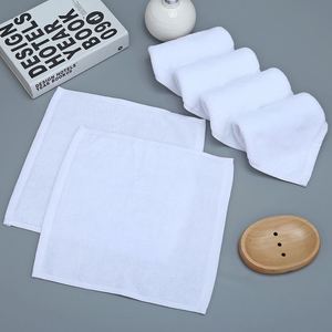 Serviette de toilette blanche personnalisée pour hôtel, petite, en coton 100% - Product Image 3