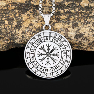 Yunnique – collier avec pendentif loup Viking en acier inoxydable pour hommes, bijoux rétro avec breloque animale, cadeau - Product Image 3