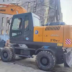 Best Selling Used Wheel Excavator Hyundai R210W-9 R210W-7 Secondhand Hyundai 210W-9 150W-9 80W Rotex <b>Tire</b> Excavator for Sale - Product Image 3